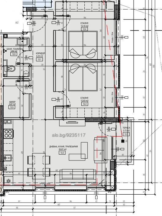 Продава 3-СТАЕН, гр. Пловдив, Кючук Париж, снимка 4 - Aпартаменти - 49051163