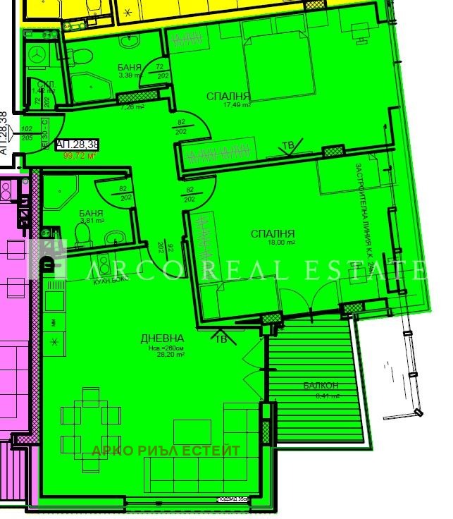Продава 3-СТАЕН, гр. София, Център, снимка 2 - Апартаменти - 53825941