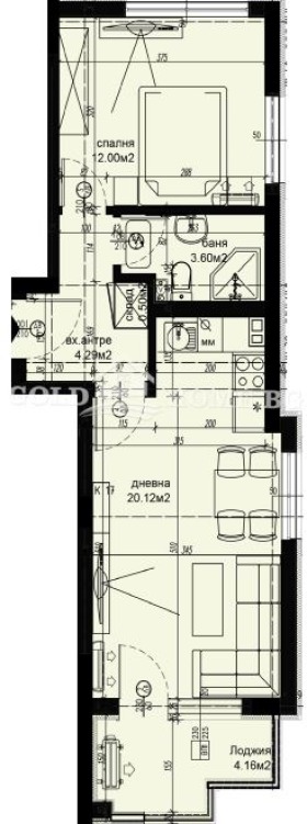 Satılık  1 yatak odası Plovdiv , Karşiyaka , 69 metrekare | 14442418 - görüntü [2]