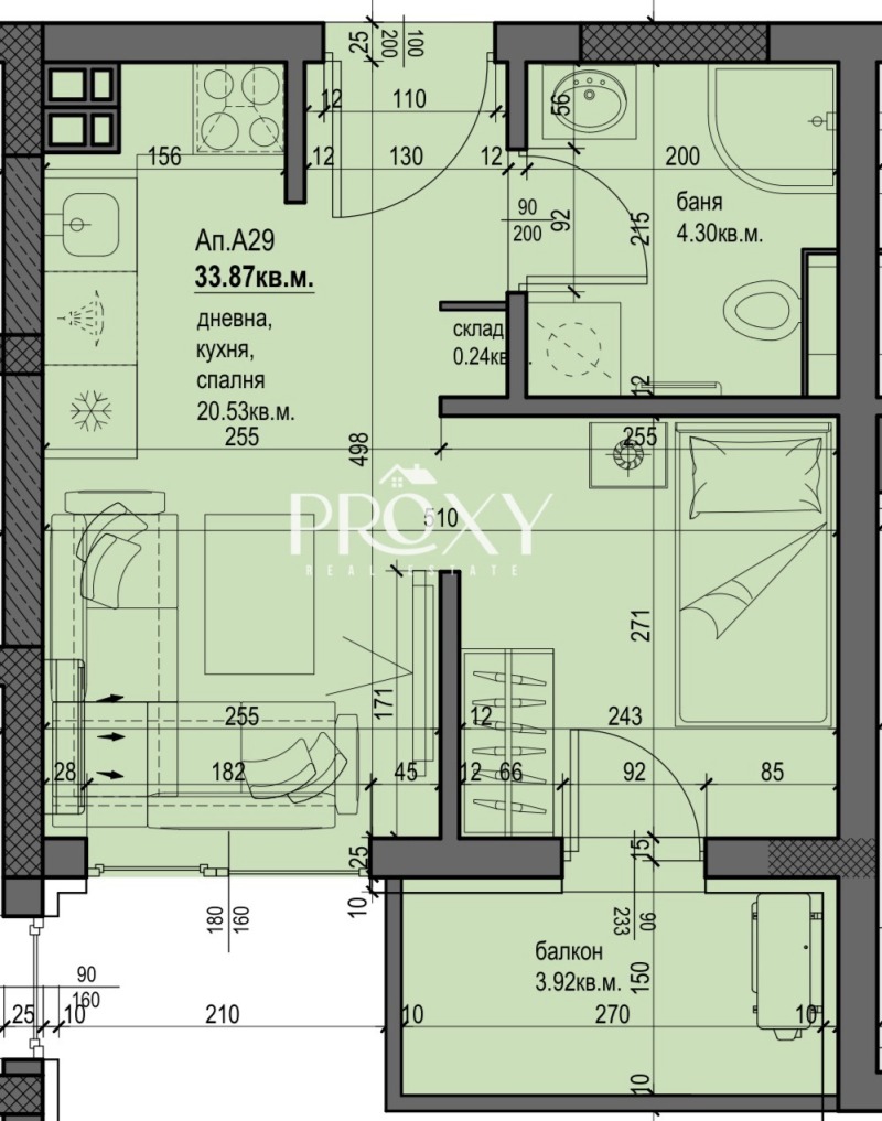 Продава  1-стаен град Пловдив , Христо Смирненски , 40 кв.м | 53999763 - изображение [2]