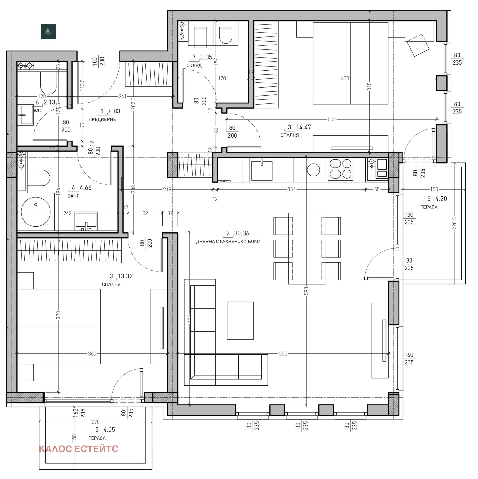 Продава 3-СТАЕН, гр. София, Малинова долина, снимка 4 - Апартаменти - 54218530