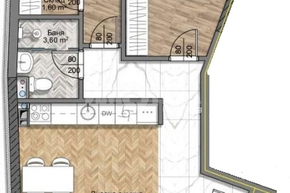 Продава 3-СТАЕН, гр. София, Овча купел, снимка 2 - Апартаменти - 56131232