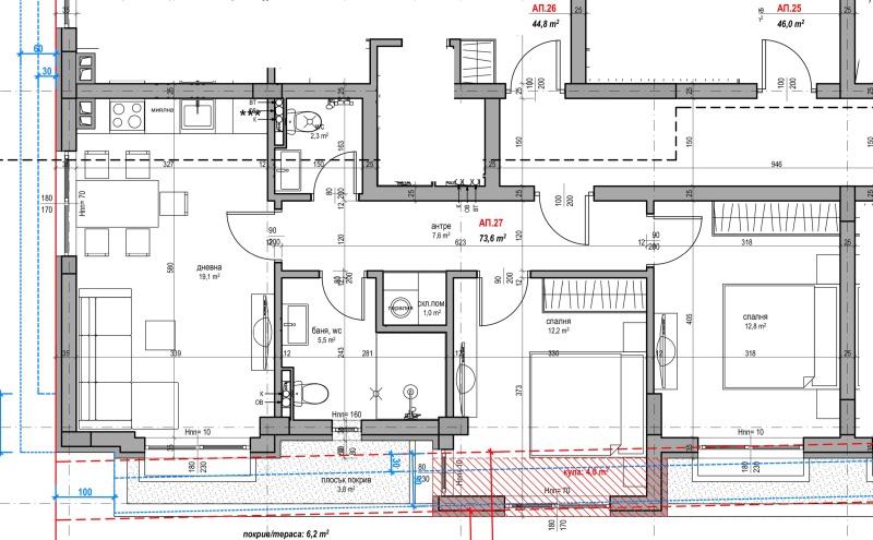 En venta  2 dormitorios Sofia , Geo Milev , 87 metros cuadrados | 51921391 - imagen [3]