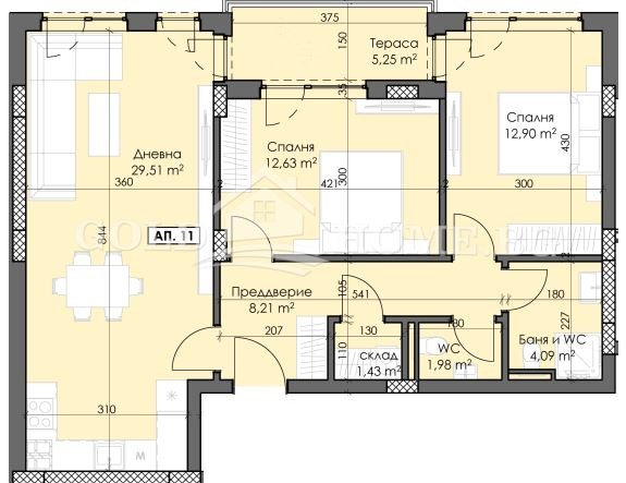 Продава 3-СТАЕН, гр. Пловдив, Тракия, снимка 2 - Апартаменти - 52453090