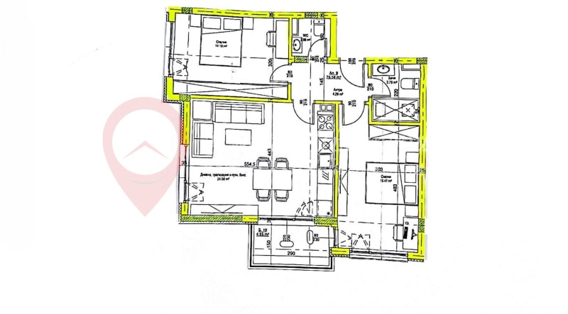 Продава 3-СТАЕН, гр. Банкя, област София-град, снимка 4 - Aпартаменти - 47617065