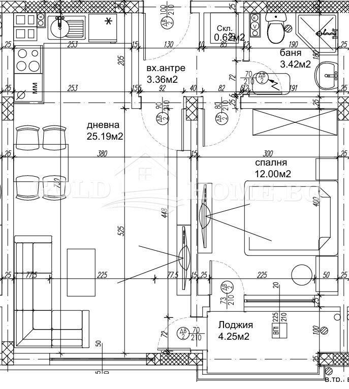 Продава 2-СТАЕН, гр. Пловдив, Остромила, снимка 2 - Апартаменти - 53069670