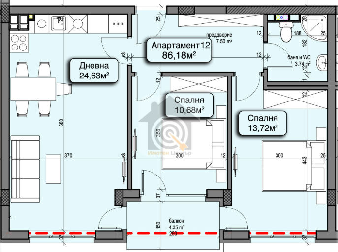 Продава 3-СТАЕН, гр. София, Манастирски ливади, снимка 4 - Апартаменти - 53785369