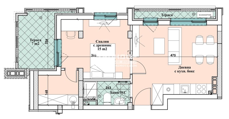 In vendita  1 camera da letto Plovdiv , Tsentar , 70 mq | 96051098 - Immagine [3]