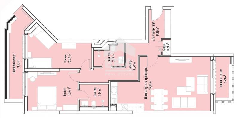 For Sale  2 bedroom Sofia , Mladost 4 , 128 sq.m | 50824502 - image [4]