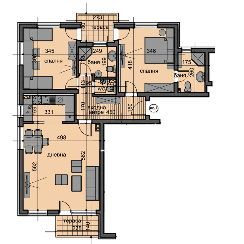 De vânzare  2 dormitoare Plovdiv , Ostromila , 149 mp | 45088023