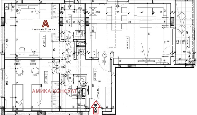 Продается  2 спальни София , Гоце Делчев , 115 кв.м | 42814913 - изображение [13]