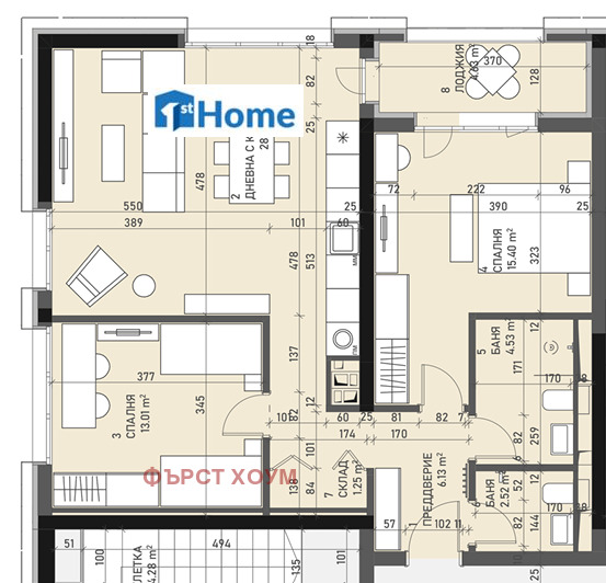 Продается  2 спальни София , Банишора , 108 кв.м | 91383371