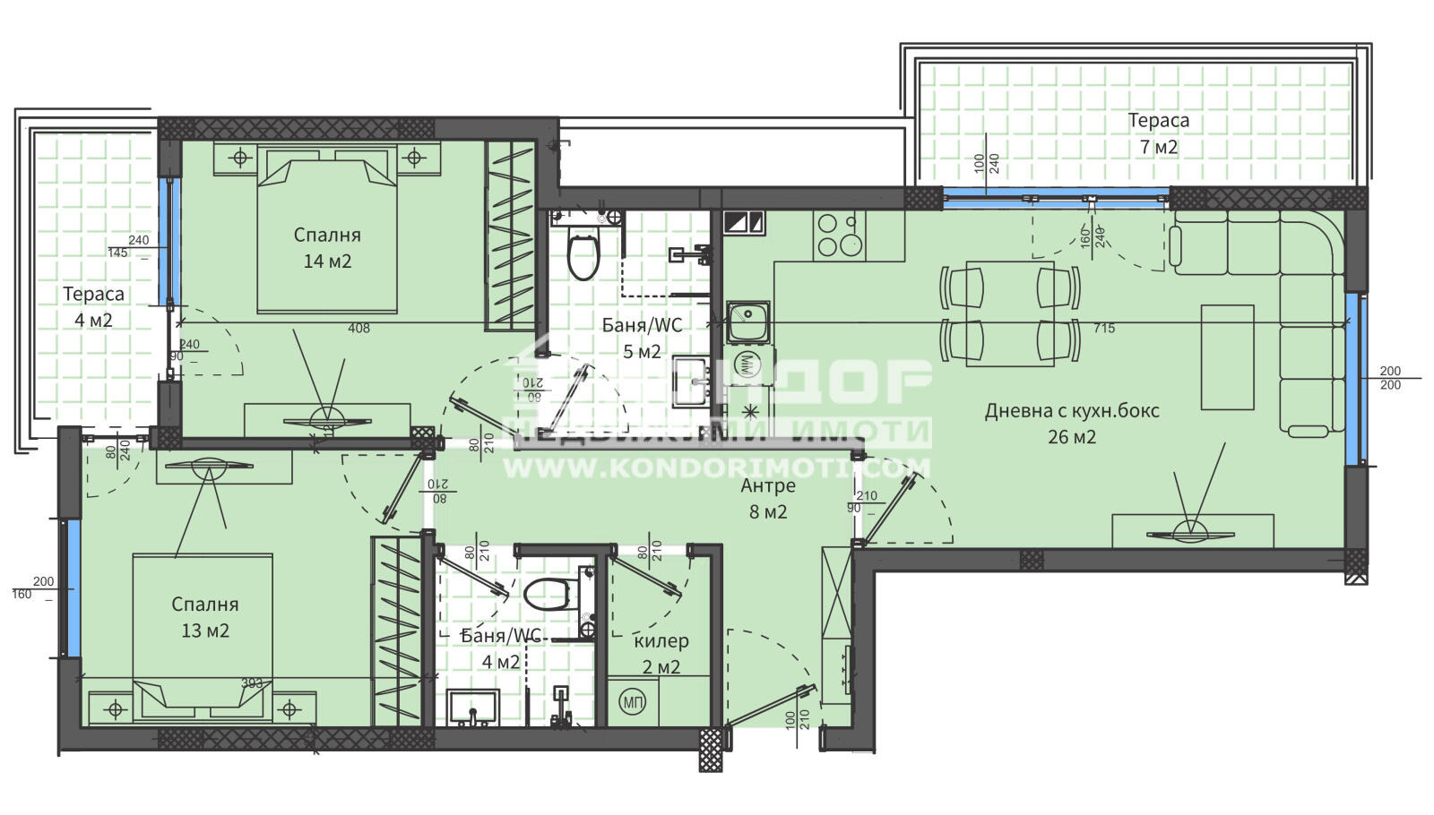 Продава 3-СТАЕН, гр. Пловдив, Отдих и култура, снимка 5 - Апартаменти - 54559566