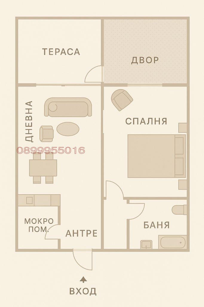 Продава 2-СТАЕН, гр. София, Обеля 1, снимка 2 - Апартаменти - 52881198