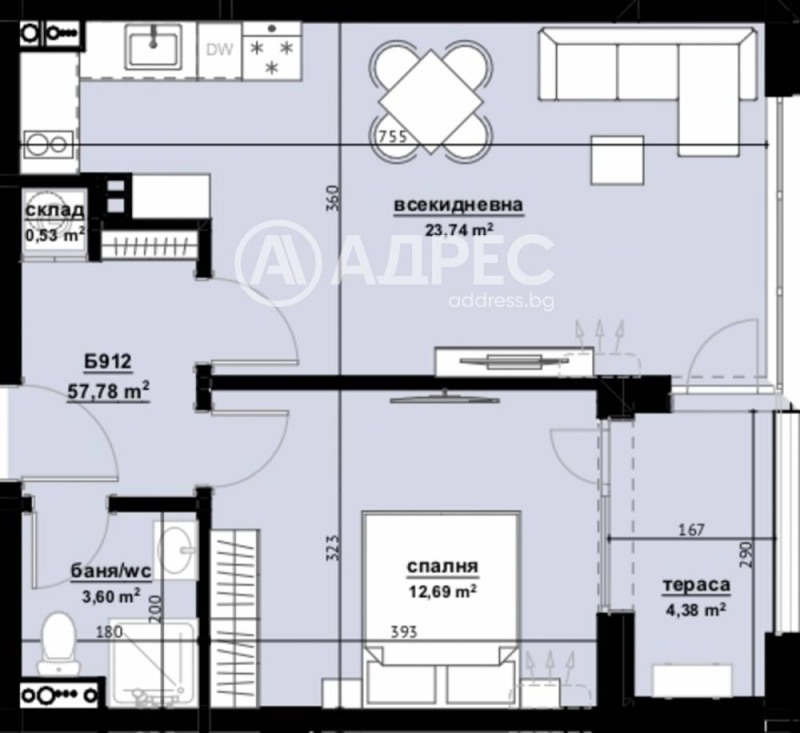 Продава 2-СТАЕН, гр. Бургас, област Бургас, снимка 4 - Апартаменти - 53161153