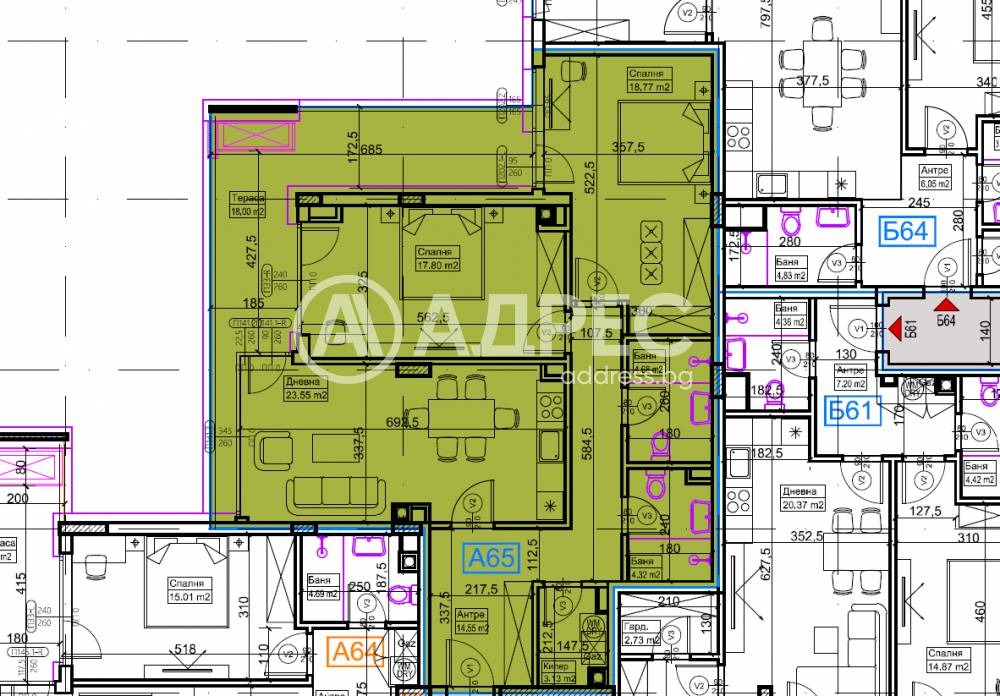 Продава 3-СТАЕН, гр. София, Кръстова вада, снимка 3 - Апартаменти - 56473477