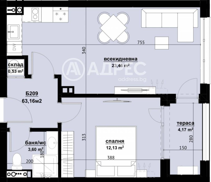 Продава 2-СТАЕН, гр. Бургас, област Бургас, снимка 3 - Апартаменти - 52397964