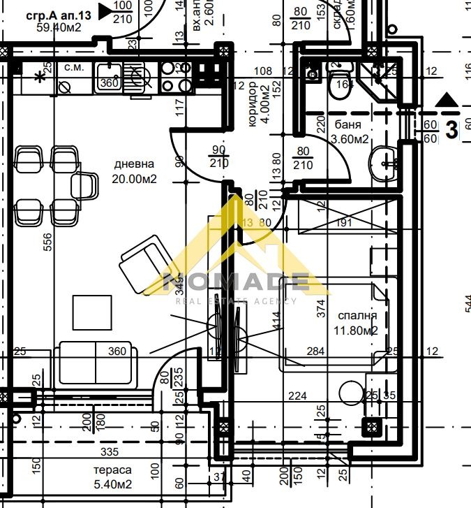 Продава  2-стаен град Пловдив , Беломорски , 67 кв.м | 73280123 - изображение [4]