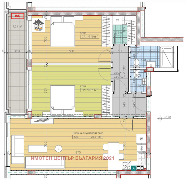 Продава 3-СТАЕН, гр. София, Карпузица, снимка 8 - Апартаменти - 56408655