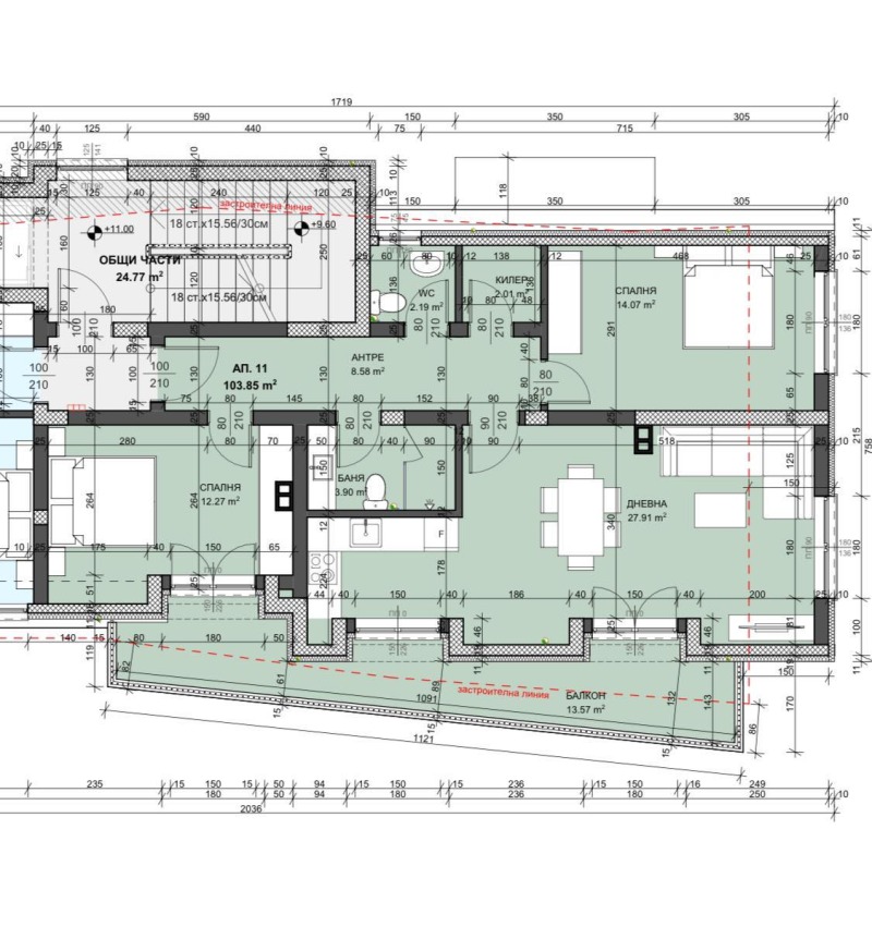 Продава 3-СТАЕН, гр. Варна, Чайка, снимка 2 - Aпартаменти - 47300068