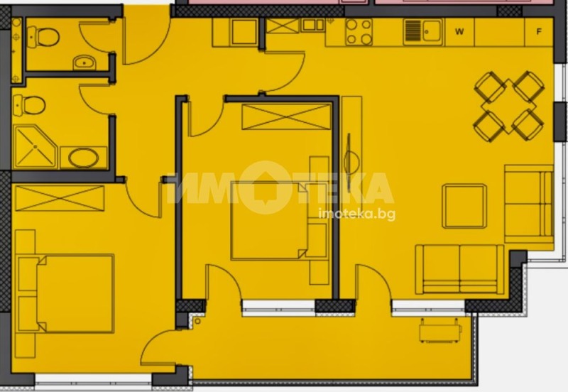 À venda  2 quartos Sofia , Krastova vada , 98 m² | 88652721 - imagem [2]