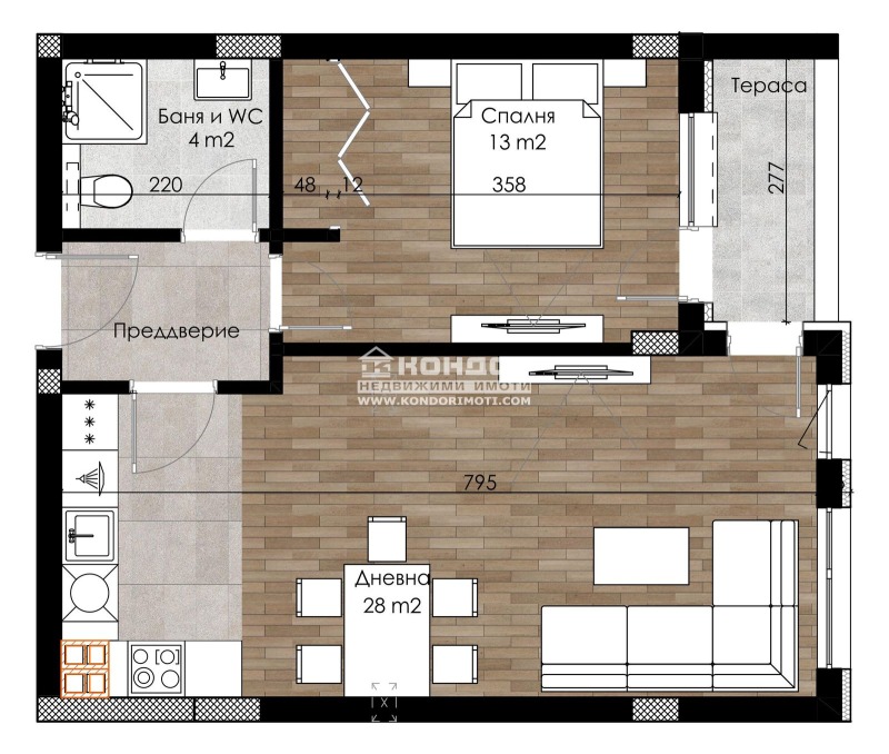 En venta  1 dormitorio Plovdiv , Ostromila , 76 metros cuadrados | 20489865 - imagen [2]