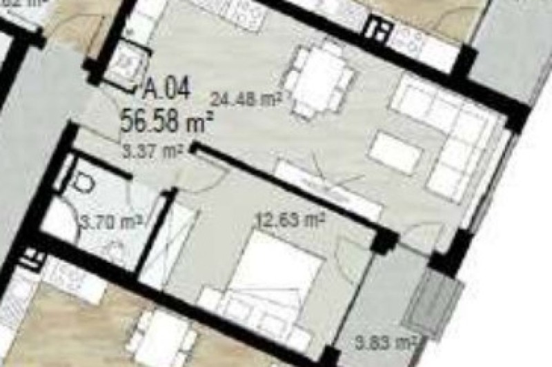 Продаја  1 спаваћа соба Софија , Дружба 2 , 65 м2 | 75908692 - слика [4]