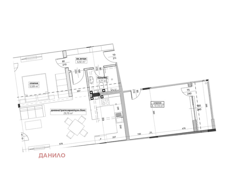 Продава 3-СТАЕН, гр. Велико Търново, Бузлуджа, снимка 10 - Aпартаменти - 48908174