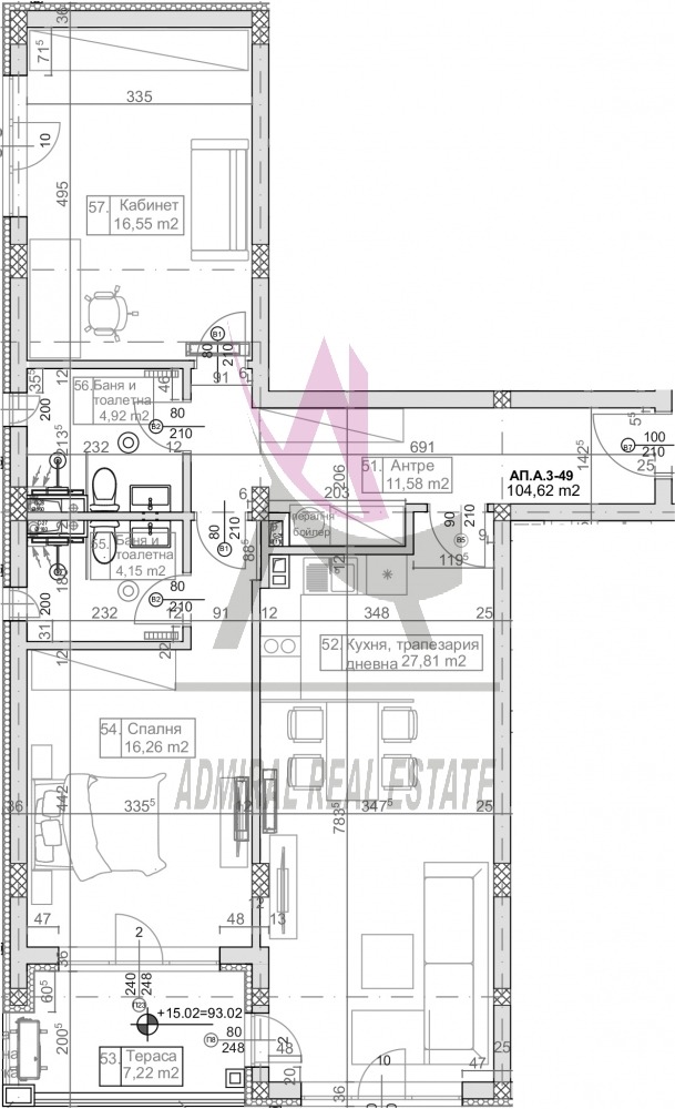 Продава 3-СТАЕН, гр. Варна, к.к. Чайка, снимка 2 - Aпартаменти - 49094145