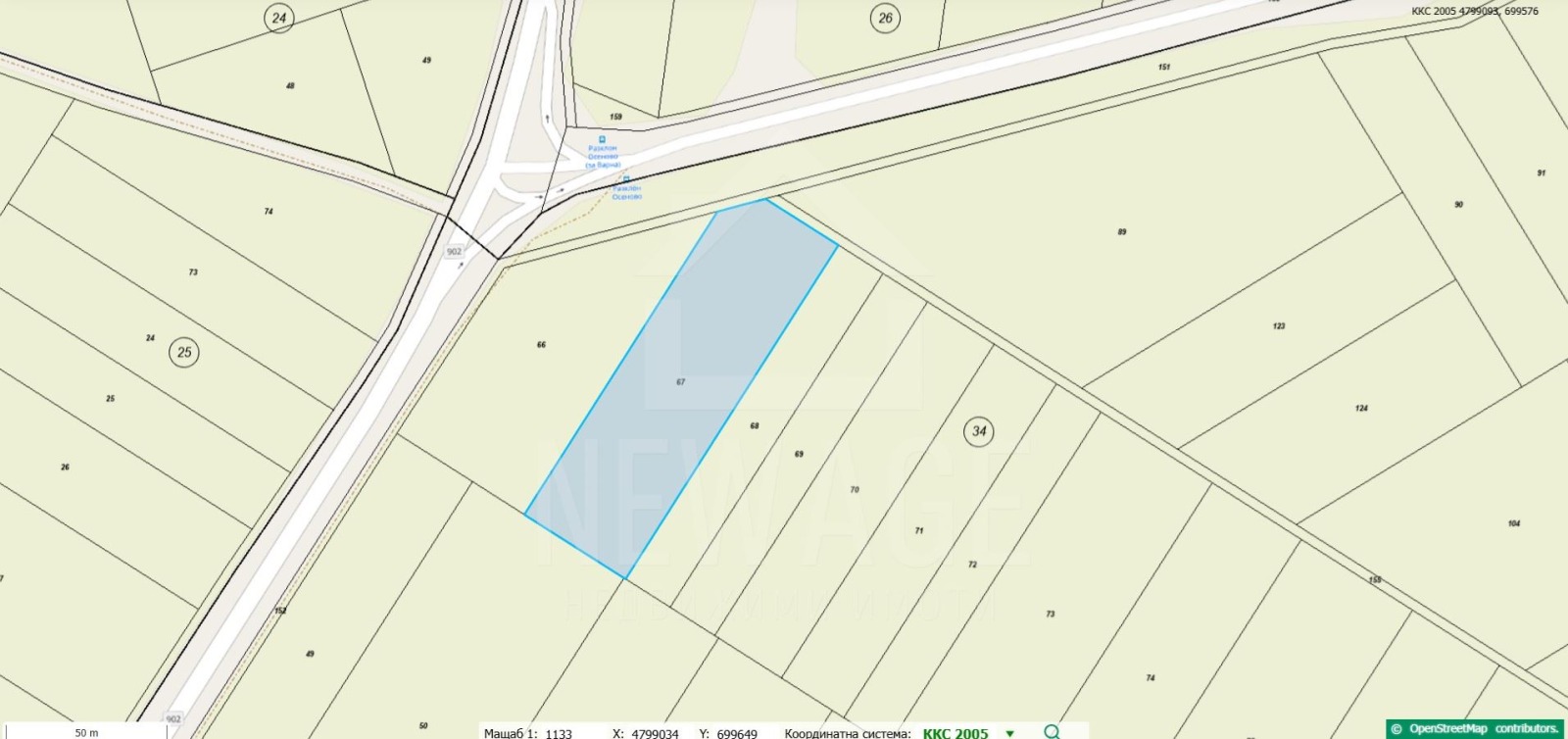 Продава ПАРЦЕЛ, с. Кичево, област Варна, снимка 2 - Парцели - 53123600
