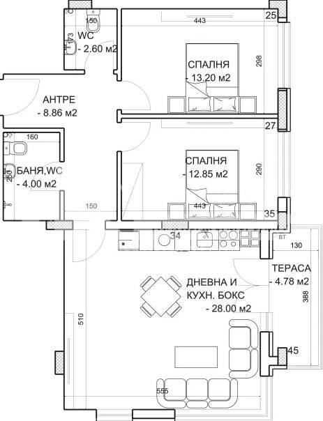 Te koop  1 slaapkamer Plovdiv , Mladezjki Chalm , 98 m² | 59068776 - afbeelding [2]