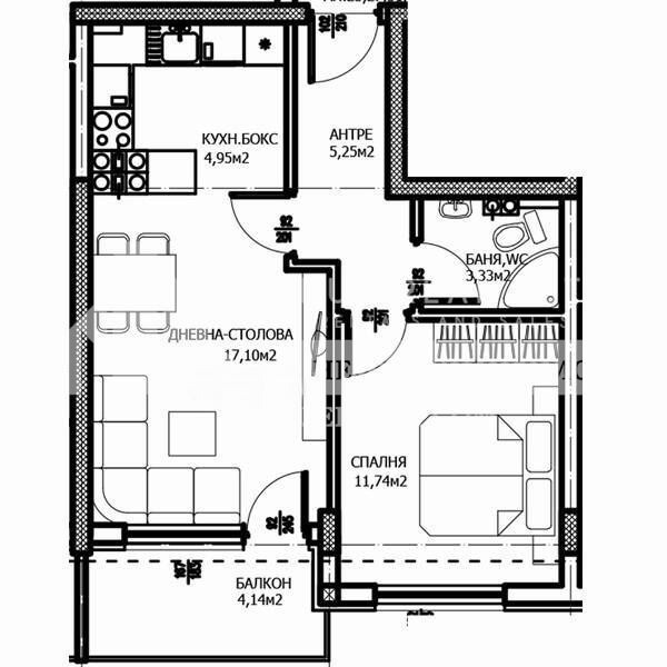 Satılık  1 yatak odası Plovdiv , Trakiya , 69 metrekare | 22687572 - görüntü [5]