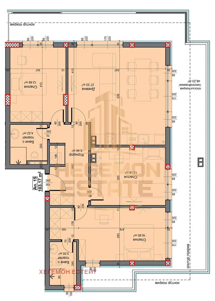 На продаж  3 кімнатна Варна , Виница , 119 кв.м | 60665036