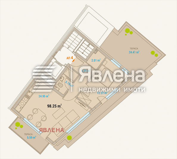 Продава 2-СТАЕН, гр. София, Кръстова вада, снимка 3 - Aпартаменти - 47427372