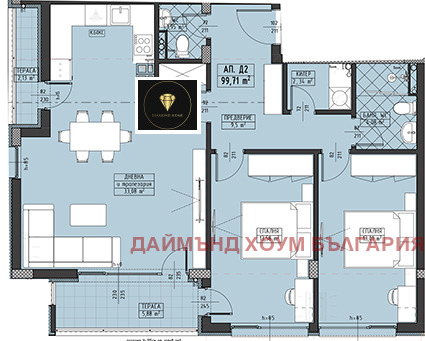 For Sale  2 bedroom Plovdiv , Hristo Smirnenski , 119 sq.m | 36812606