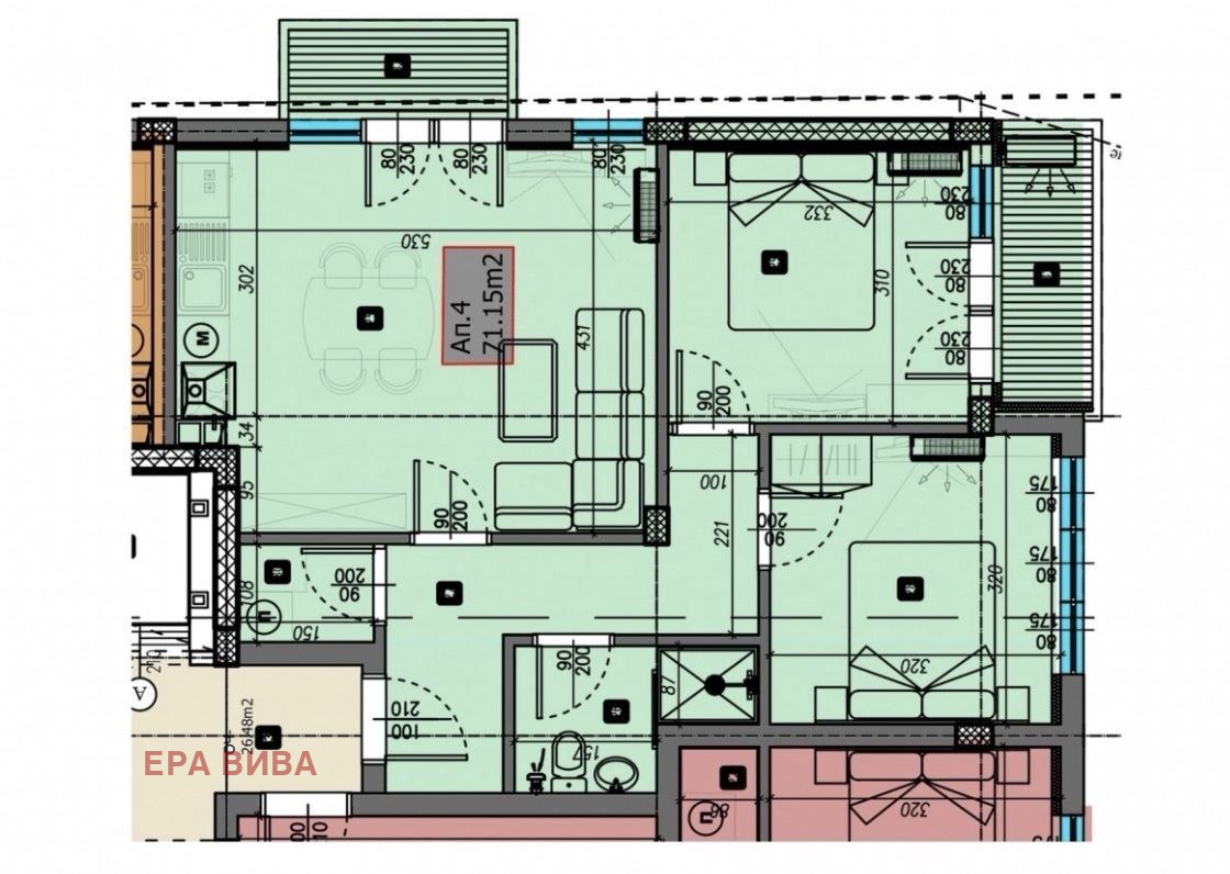 Продава 3-СТАЕН, гр. Варна, Виница, снимка 2 - Апартаменти - 55833552