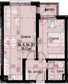 1 υπνοδωμάτιο Μαληνοβα δοληνα, Σοφηια