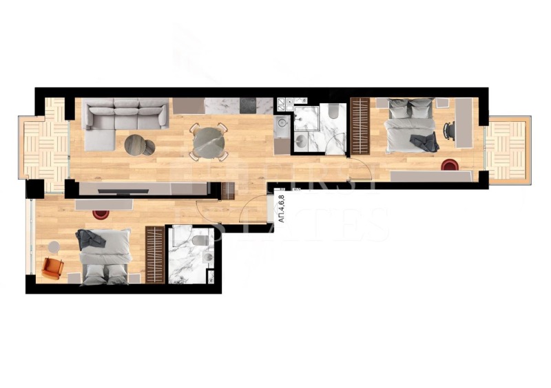 Eladó  2 hálószobás Sofia , Centar , 97 négyzetméter | 96322210 - kép [15]