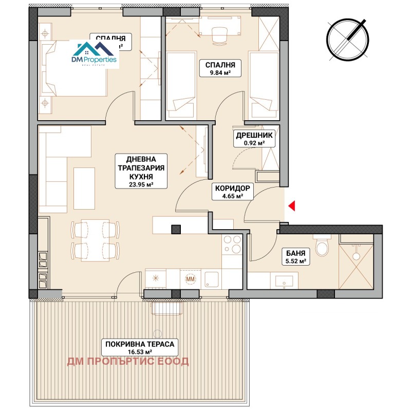 Продава 3-СТАЕН, гр. София, Младост 4