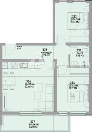 Продава 3-СТАЕН, гр. Пловдив, Беломорски, снимка 2 - Апартаменти - 56194779