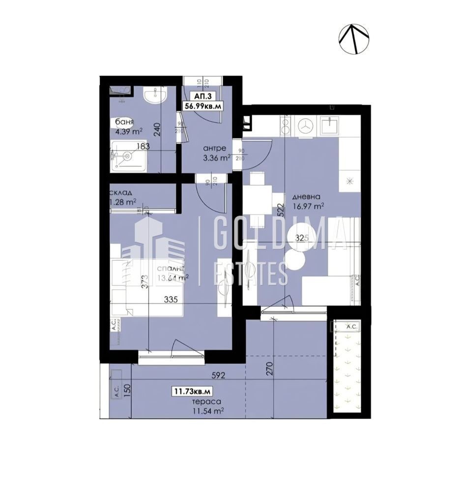 Продава 2-СТАЕН, гр. Созопол, област Бургас, снимка 3 - Апартаменти - 54367728