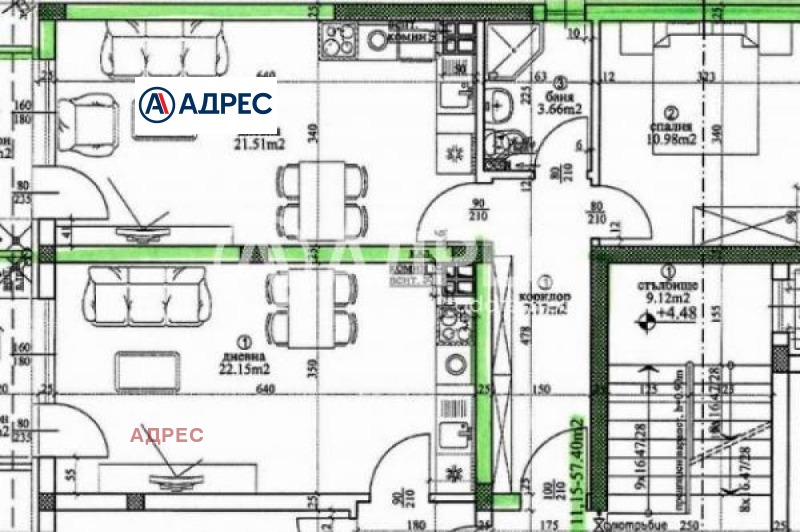 Продава 2-СТАЕН, гр. Варна, Виница, снимка 3 - Aпартаменти - 48034756