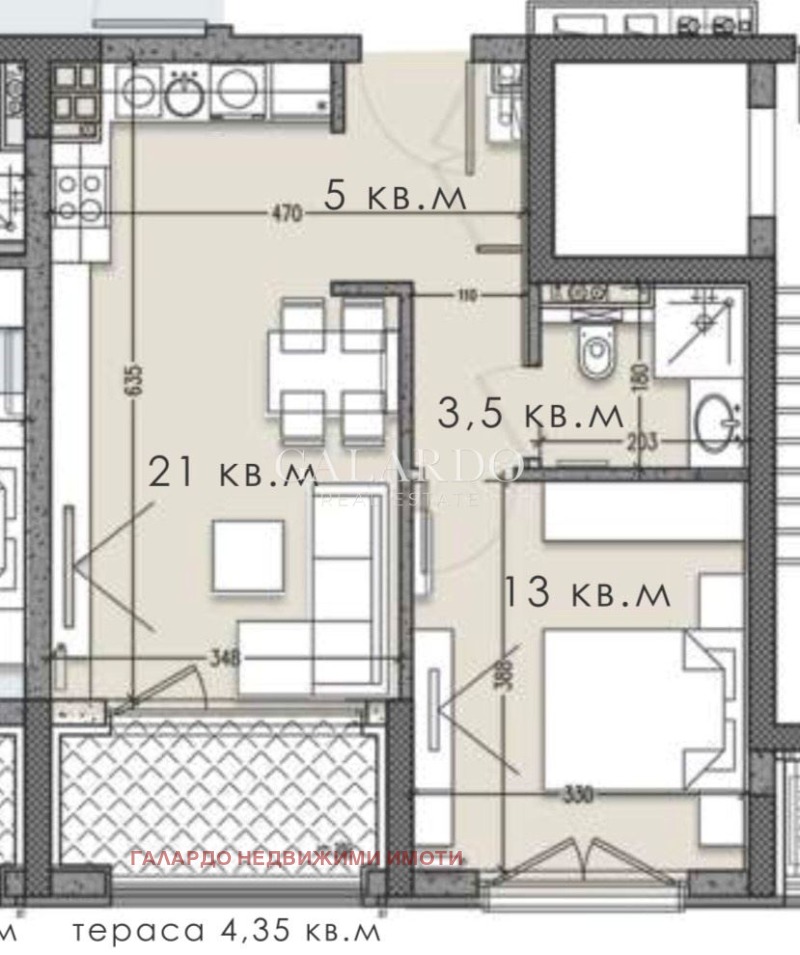 Til salg  1 soveværelse Sofia , Krastova vada , 68 kvm | 23313956 - billede [2]