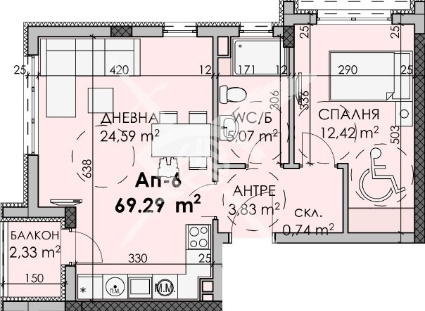 Продава 2-СТАЕН, гр. Бургас, област Бургас