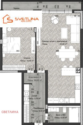 1 quarto Centar, Sofia