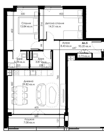 Продава 3-СТАЕН, гр. София, Овча купел 2, снимка 3 - Aпартаменти - 47258375