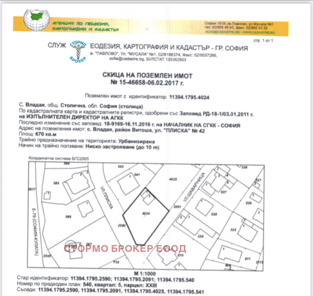 Продаја  Плот Софија , Владаја , 1480 м2 | 62275648 - слика [2]