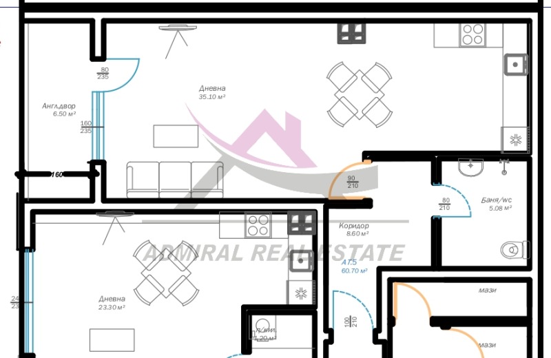 Na sprzedaż  Studio Warna , Wazrażdane 3 , 61 mkw | 69746012