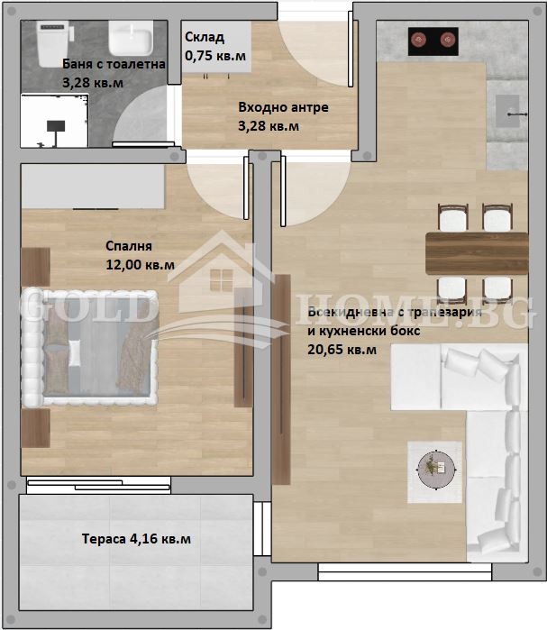 Продава 2-СТАЕН, гр. Пловдив, Христо Смирненски, снимка 2 - Апартаменти - 53316581