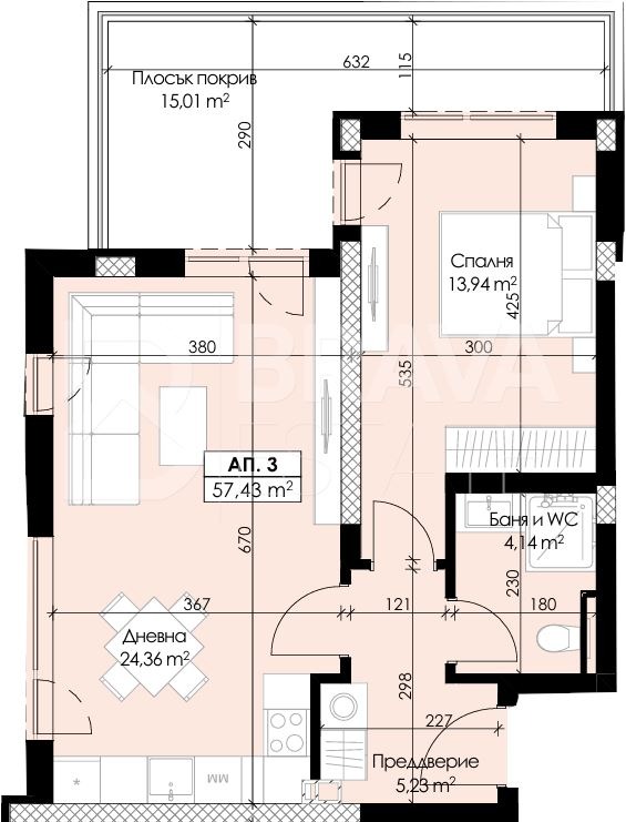 Продава 2-СТАЕН, гр. Пловдив, Отдих и култура, снимка 8 - Апартаменти - 55582810